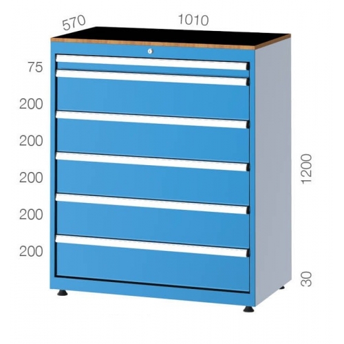 1010x570 6 Çekmeceli Takım Dolabı KCD010202 1010x570 6 Çekmeceli Takım Dolabı KCD010202